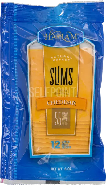 Slims Natural Cheddar Cheese Slices 12 ct