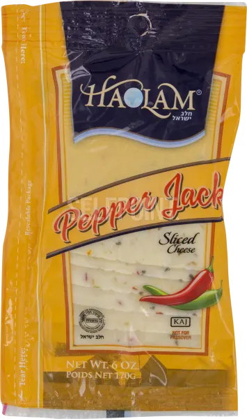Sliced Natural Pepper Jack Cheese