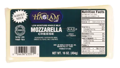 Whole Milk Mozzarella Cheese