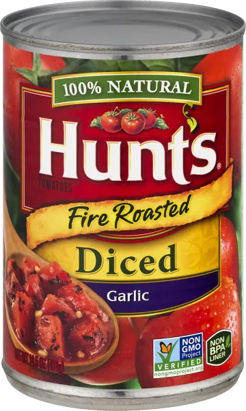 Fire Roasted Tomatoes Diced With Garlic
