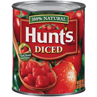 Naturally Steam Peeled Diced Tomatoes