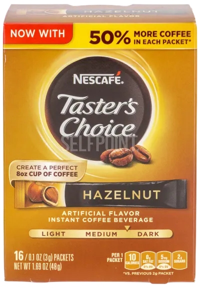 Hazelnut Instant Coffee Packets 16 ct