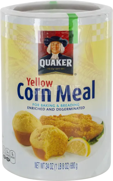 Quaker® Yellow Enriched And Degerminated Corn Meal 24 Oz. Canister