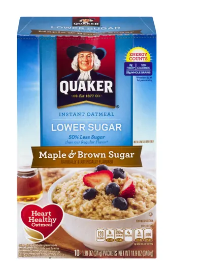Lower Sugar Maple & Brown Sugar Instant Oatmeal 10 pk