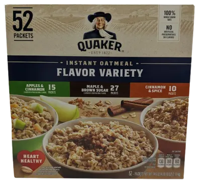 Quaker Instand Oatmeal Variety Pack