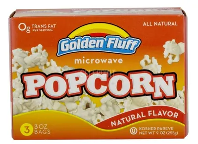 All Natural Microwave Popcorn 3 ct