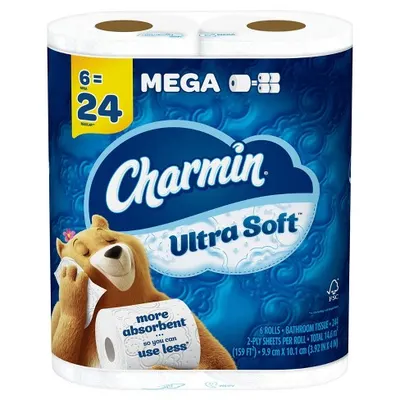 Charmin Ultra Soft 6 Rolls