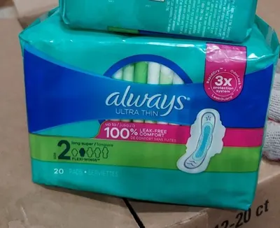 Super Long Ultra Thin Pads with Flexi Wings 20 ct