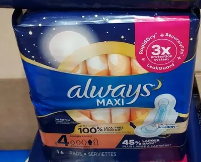 Maxi 100% Leak Free Comfort Pads 16 ct