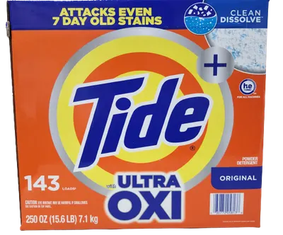 Tide Powder Ultra Oxi Original -143 Loads