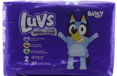 Bluey Platinum Size 2 Diapers 38 ct
