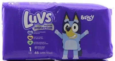 Bluey Platinum Protection Jumbo Diapers 46 ct