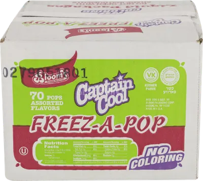 Captain Cool Freeze-A-Pop 70 ct