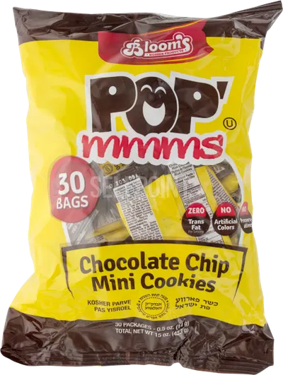 Pop'mmms Chocolate Chip Mini Cookies 30 pk