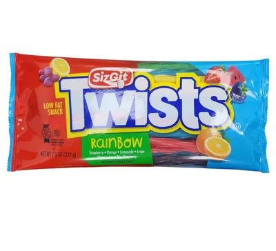 Twists Rainbow Flavored Licorice