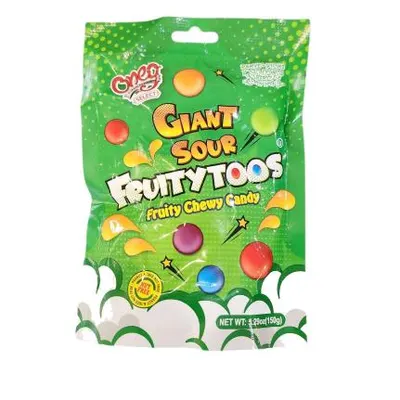 Giant Sour Fruity Chewy Candy