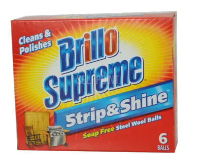 Supreme Strip & Shine Soap Free Steel Wool Balls - 6 Ct