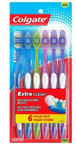 Toothbrush Extra Clean Medium 6 Pk