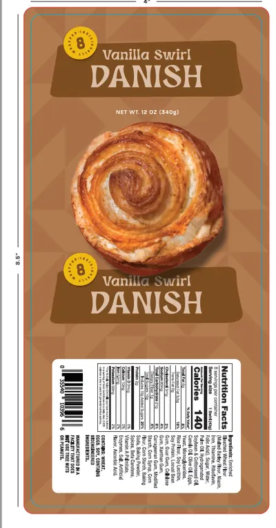Pastry To Go Van Swirl Danish