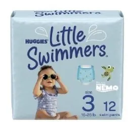 size 3 Little Swimmers Disposable swit Pan