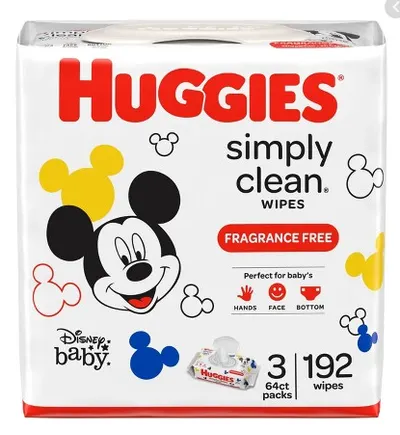 Simply Clean Baby Wipes 3 pk