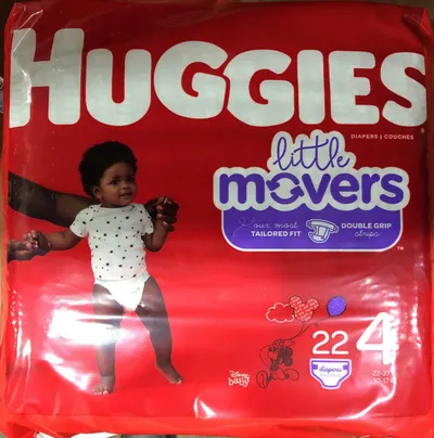 Little Movers Disney Size 4 Baby Diapers 22 ct