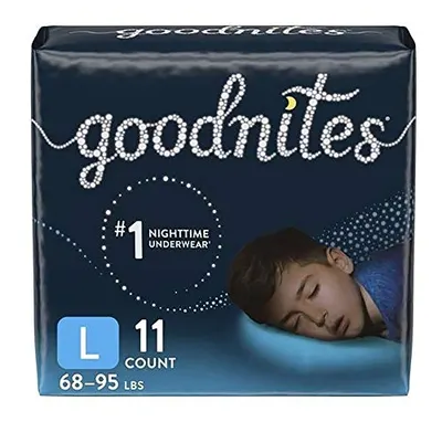 Nighttime Underwear for Boys L size 11 count