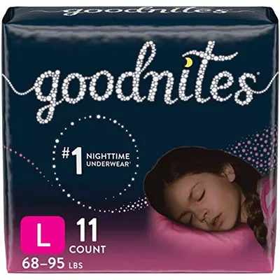 Night Time Underwear for Girls  11 ct