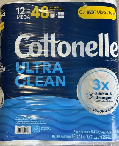 Cottonelle Ultra Clean 3X Thicker 12Pk