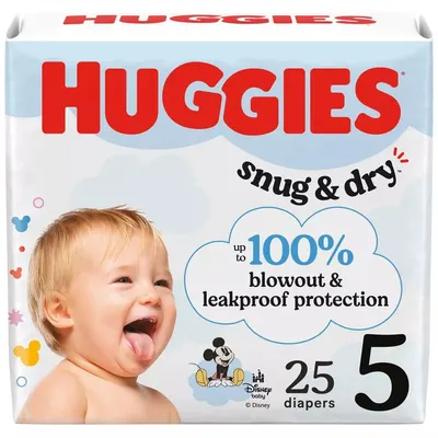 Snug & Dry Diapers Size 5 25 ct