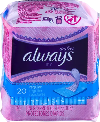 All Day Thin Fresh Clean Daily Liners 20 ct