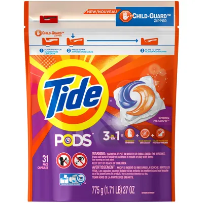 Pods Spring Meadow Laundry Detergent Pouch 31 ct