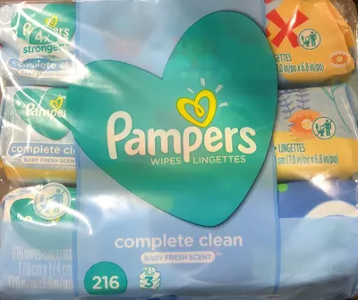 4x Stronger Complete Clean Baby Fresh Scent Wipes 216 ct