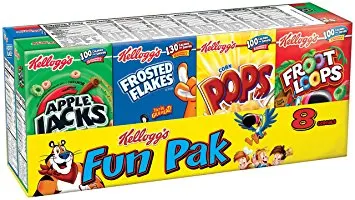 Kellogg Fun Pak 8 Cereals