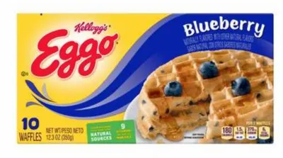 Blueberry Flavor Waffles 10 ct