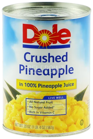 Crushed Pineapple in 100% Pineapple Juice
