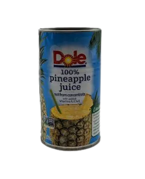 100% Pineapple Juice Can