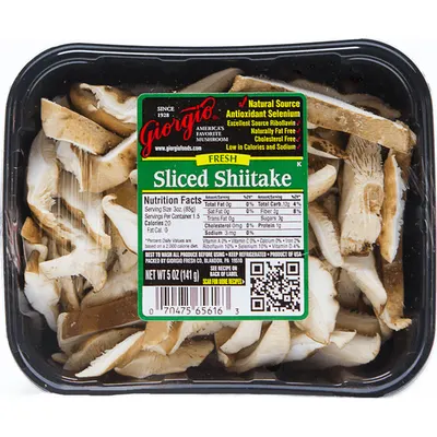 Sliced Shiitake Mushrooms
