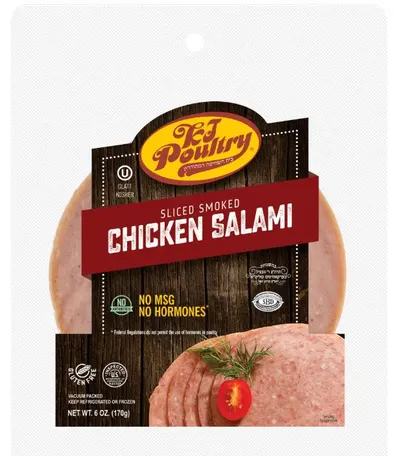 Sliced Smoked Chicken Salami