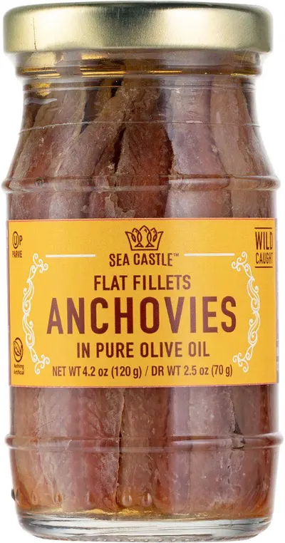 Flat Fillets Anchovies in Pure Olive Oil