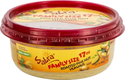 Family Size Roasted Pine Nut Hummus Dip