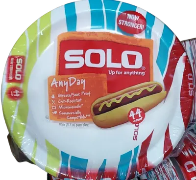 8.8 Heavy Duty Paper Plates 44 ct