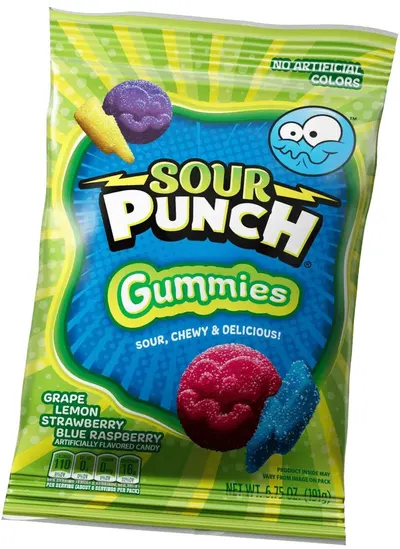 Grape Lemon Strawberry Blue Raspberry Gummies