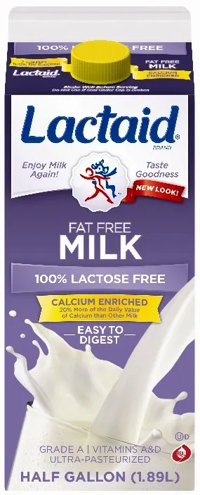 100% Lactose Free Fat Free Milk