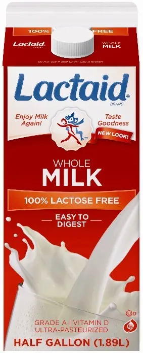 100% Lactose Free & Whole Milk
