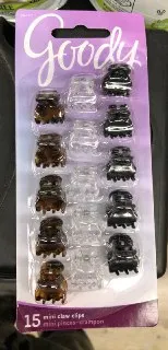 Lock in Style Slide Proof Claw Clips 15 ct