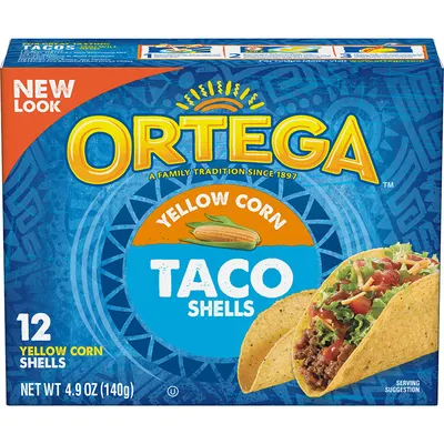 Taco Shells Yellow Corn 12 ct