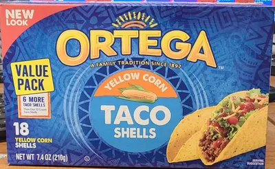 Yellow Corn Taco Shells 18 ct