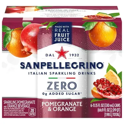 Pomegranate & Orange Sparkling Drink 6 ct