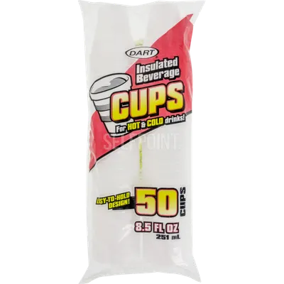 Foam Cups 8.5 oz 2 Stack